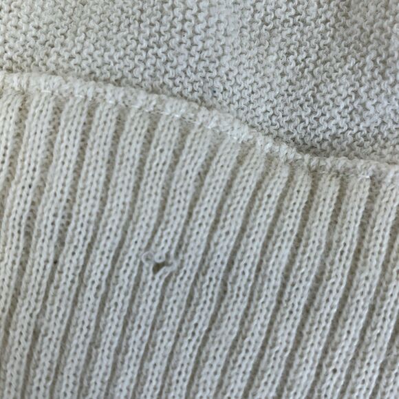 Vtg.‎ 80's Clemson Univ. Gepner Mens Cardigan Sweater White W/ Org Paw Sz Lg - Picture 10 of 11